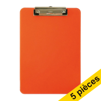 Offre : 5x Maul porte-bloc néon A4 vertical - orange transparent