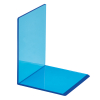 Maul serre-livres acrylique 10 x 10 x 13 cm (2 pièces) - bleu fluo transparent 3513631 402341 - 1