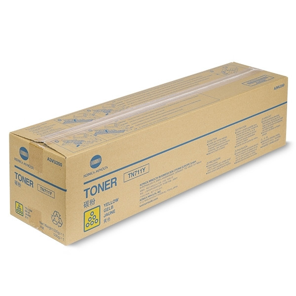 Minolta Konica Minolta TN-711Y (A3VU250) toner jaune (d'origine) A3VU250 902663 - 1