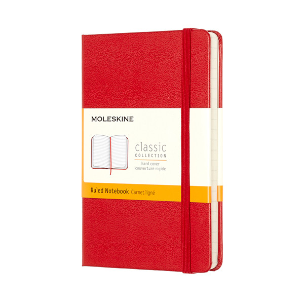 Moleskine pocket carnet ligné couverture rigide - rouge IMMM710R 313069 - 1