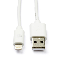 Nedis Apple câble Lightning vers USB-A (1 mètre) - blanc CCGB39300WT10 CCGL39300WT10 CCGP39300WT10 N010901138