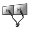 Neomounts bras d'écran à ressort à gaz pour 2 écrans (avec pince) - noir
