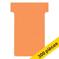 Offre : 3x Nobo fiches T taille 2 (100 fiches) - orange