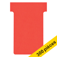 Offre : 3x Nobo fiches T taille 2 (100 fiches) - rouge