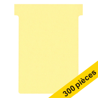 Offre : 3x Nobo fiches T taille 3 (100 fiches) - jaune