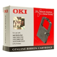OKI 09002303 cassette à ruban encreur (d'origine) - noir 09002303 042490