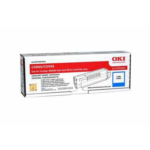 OKI 43324423 toner (d'origine) - cyan 43324423 035846 - 1