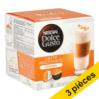 Offre: 3x Nescafé Dolce Gusto latte macchiato caramel (16 pièces)