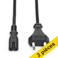 Offre : 2x Nedis C7 câble d'alimentation (2 mètres)
