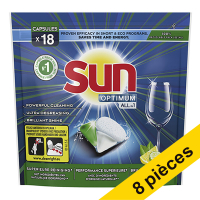 Offre : Sun Optimum All-in 1 tablettes pour lave-vaisselle citron (144 lavages)