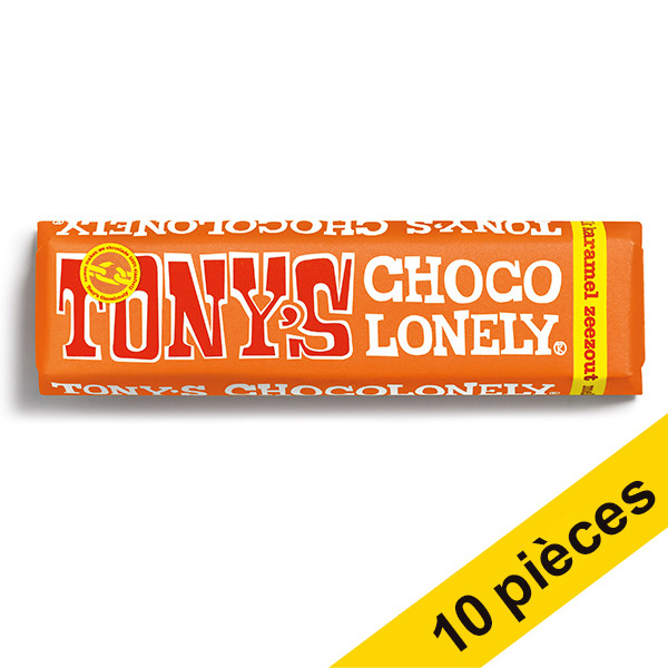 Offre : 10x Tony's Chocolonely barre de chocolat caramel sel de mer 47 grammes  423262 - 1