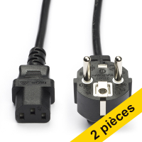 Offre : 2x Nedis C13 câble d'alimentation (2 mètres)