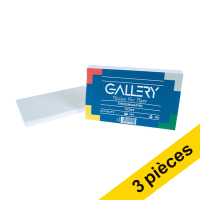 Offre : 3x Gallery fiche Bristol vierge 125 x 75 mm (100 pièces) - blanc