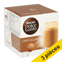 Offre : 3x Nescafé Dolce Gusto café au lait (16 pièces)