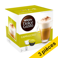 Offre : 3x Nescafé Dolce Gusto cappuccino (16 capsules)