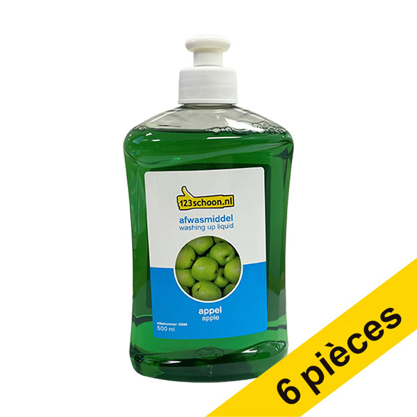 Offre : 6x 123schoon liquide vaisselle Green Sensation (500 ml)  SDR06068 - 1