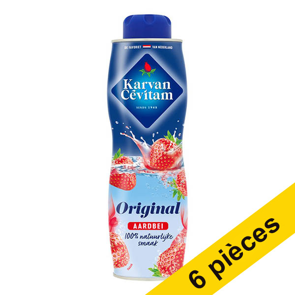 Offre : 6x Karvan Cévitam sirop fraise (600 ml)  423685 - 1