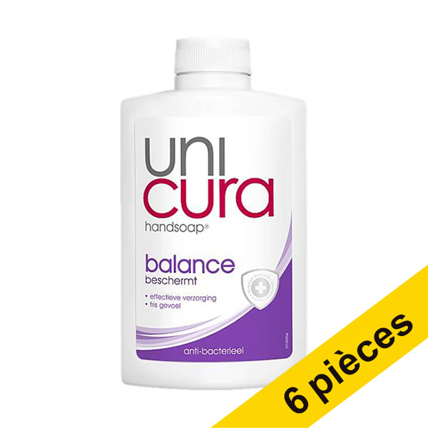 Offre : 6x Unicura Balance recharge de savon pour les mains (250 ml)  SUN00031 - 1