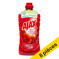 Offre : 8x Ajax nettoyant universel Fleur Rouge (1000 ml)