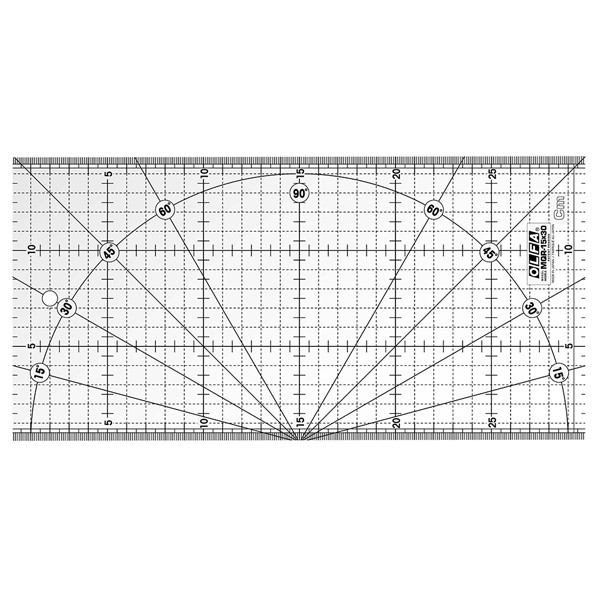 Olfa règle pour patchwork 15 x 30 cm MQR-15X30 219722 - 1