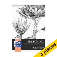 Offre : 3x Oxford Sketching bloc de croquis A3 120 g/m² (50 feuilles)