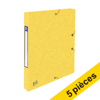 Offre : 5x Oxford boîte Top File+ 25 mm (200 feuilles) - jaune