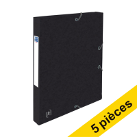 Offre : 5x Oxford boîte Top File+ 25 mm (200 feuilles) - noir