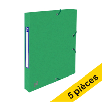 Offre : 5x Oxford elastobox Top File+ 25 mm (200 feuilles) - vert