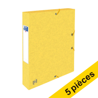 Offre : 5x Oxford elastobox Top File+ 40 mm (200 feuilles) - jaune