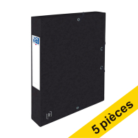 Offre : 5x Oxford elastobox Top File+ 40 mm (300 feuilles) - noir