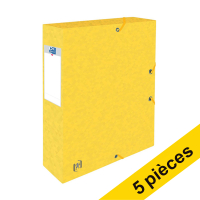 Offre : 5x Oxford elastobox Top File+ 60 mm (400 feuilles) - jaune