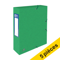 Offre : 5x Oxford elastobox Top File+ 60 mm (400 feuilles) - vert