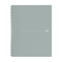 Oxford Origin cahier à spirale A4+ ligné 90 g/m² 70 feuilles - gris clair 400150003 260265