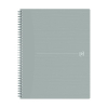Oxford Origin cahier à spirale A4+ ligné 90 g/m² 70 feuilles - gris clair 400150003 260265 - 1