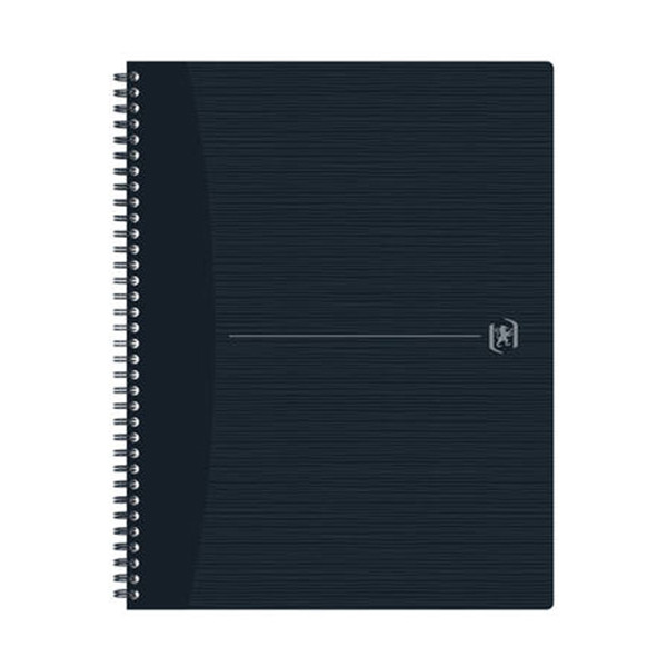 Oxford Origin cahier à spirale A4+ ligné 90 g/m² 70 feuilles - noir 400149999 260263 - 1