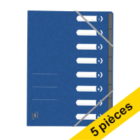 Oxford Top File+ trieur (8 onglets) (5 pièces) - bleu