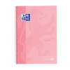 Oxford Touch cahier à spirale A4+ 90 g/m² 80 feuilles ligné - rose pastel