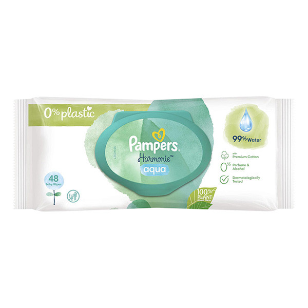 Pampers Harmonie Aqua lingettes pour bébé (48 pièces)  SPA04043 - 1