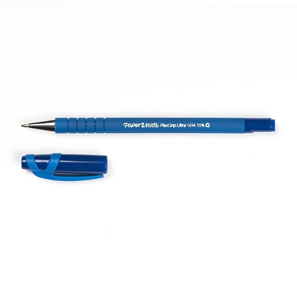 Stylo à bille Flexgrip Ultra Stick - 1 mm - Bleu PAPERMATE Ecriture