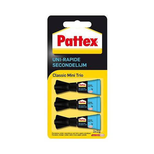 Pattex Classic colle instantanée tube (3 x 1 gramme) 2933216 206229 - 1