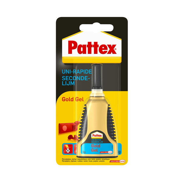 Pattex Gold colle instantanée gel tube (3 grammes) 2898210 206227 - 1
