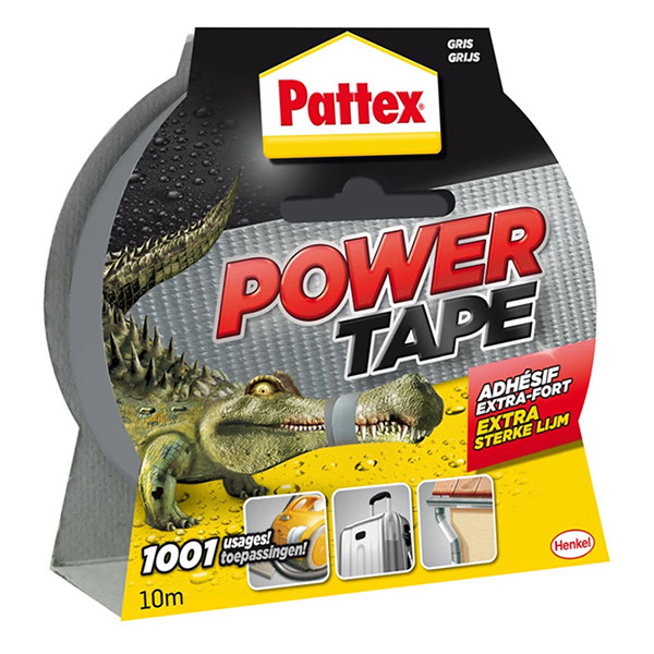 Pattex Power Tape ruban adhésif 50 mm x 10 m - gris 1669268 206201 - 1