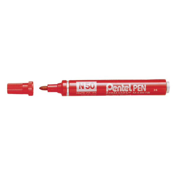 Pentel N50 marqueur permanent - rouge N50-B 210086 - 1