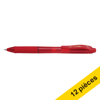Offre : 12x Pentel Energel BL107 stylo roller - rouge