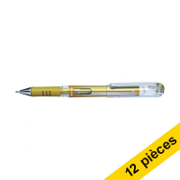 Offre : 12x Pentel K230M stylo à encre gel - or
