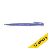 Offre : 12x Pentel Sign SES15C feutre pinceau - bleu violet