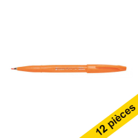 Offre : 12x Pentel Sign SES15C feutre pinceau - orange