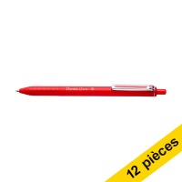 Offre : 12x Pentel iZee BX470 stylo à bille - rouge