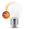 Philips E27 ampoule LED sphérique mate WarmGlow 3,4W (40W)