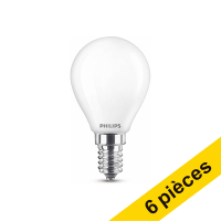 Offre : 6x Philips E14 ampoule LED sphérique mat blanc chaud 4,3W (40W)